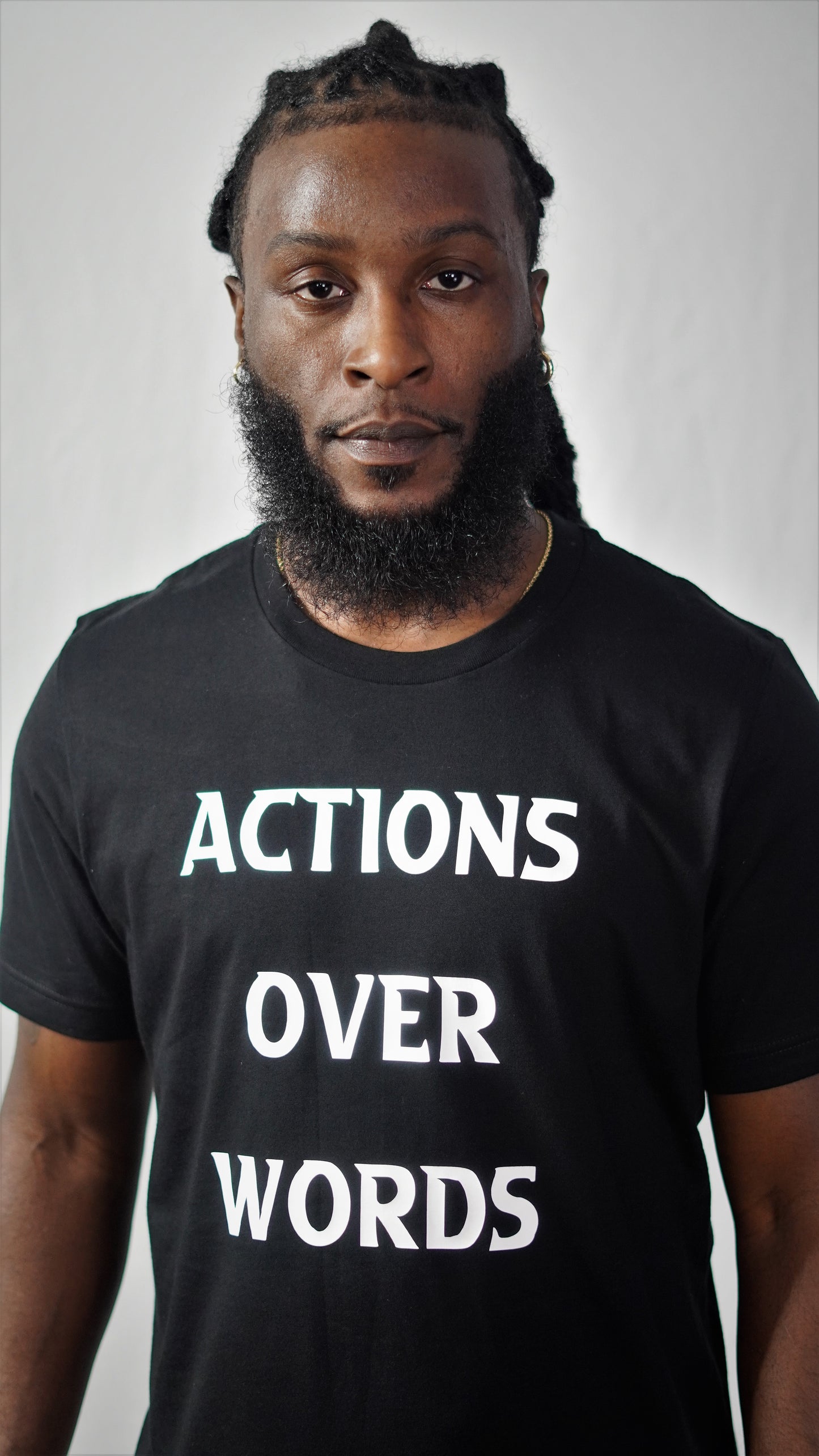 Actions Over Words T Shirt (Black)